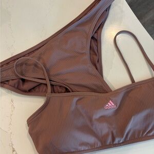 Adidas Brown Bikini Set Smooth Sheen